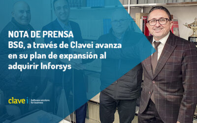 BSG, a través de su participada Clavei avanza en su plan de expansión con la adquisición de Inforsys